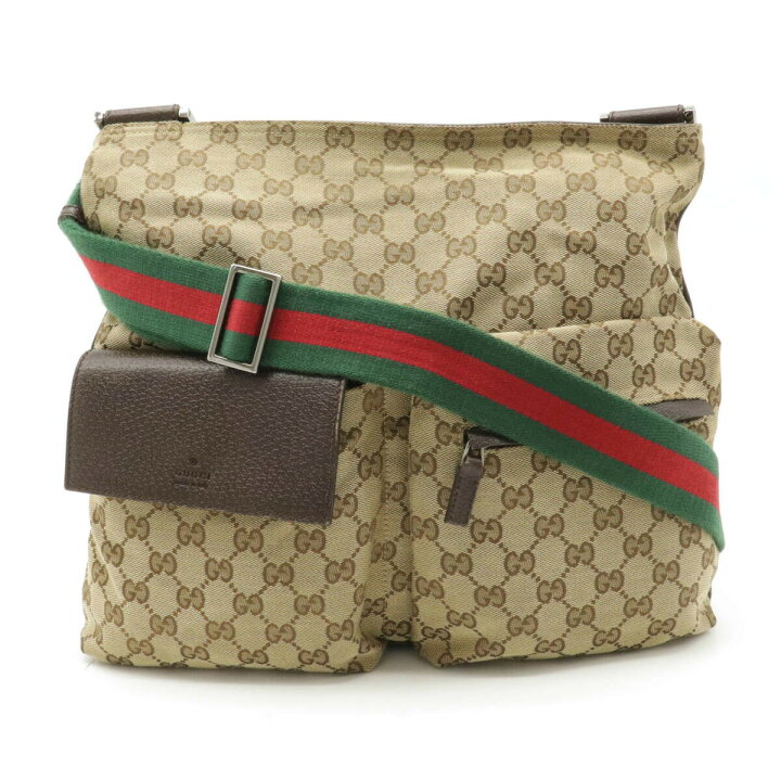 楽天市場】【バッグ】GUCCI グッチ GGキャンバス シェリーライン 