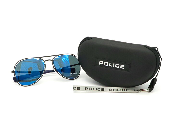 楽天市場】POLICE ポリス サングラス ティアドロップ ブルー ミラー 