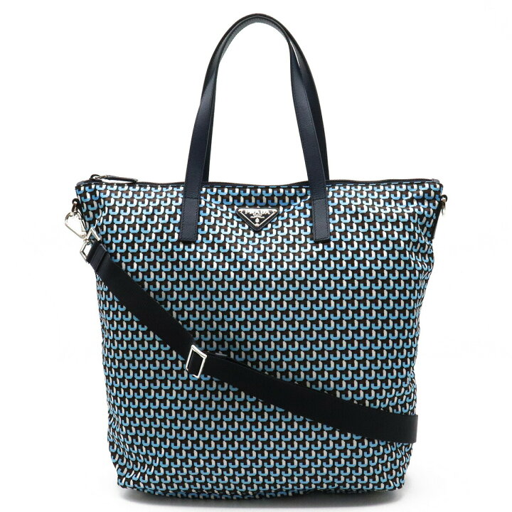 楽天市場】【バッグ】PRADA プラダ TESSUTO STAMPAT 総柄 トートバッグ 