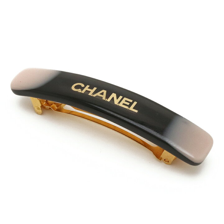 楽天市場】CHANEL シャネル ロゴ バレッタ ヘアアクセサリー 髪留め 