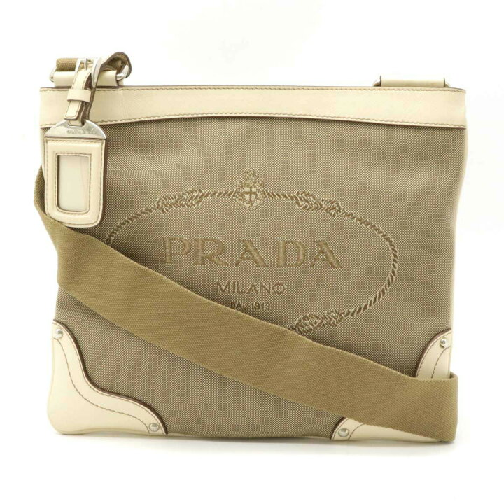 楽天市場】【バッグ】PRADA プラダ ロゴジャガード ショルダーバッグ  
