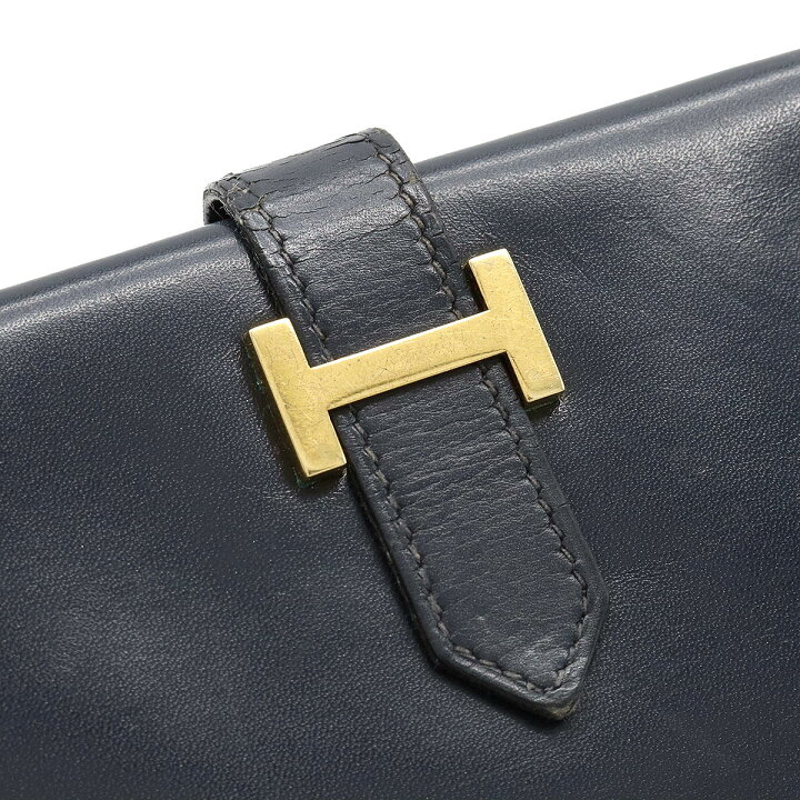 楽天市場】【財布】HERMES エルメス ベアン クラシック 2つ折り長財布 