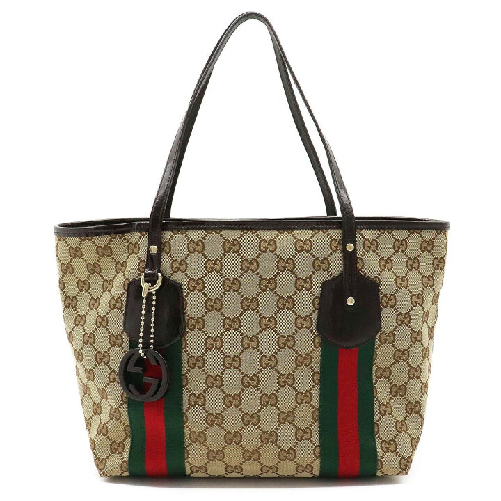 楽天市場】【バッグ】GUCCI グッチ GGキャンバス シェリーライン  