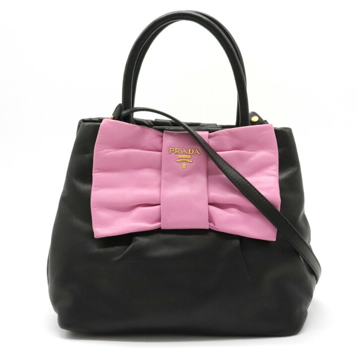 楽天市場】【バッグ】PRADA プラダ NAPPA FIOCCO リボン ハンドバッグ 