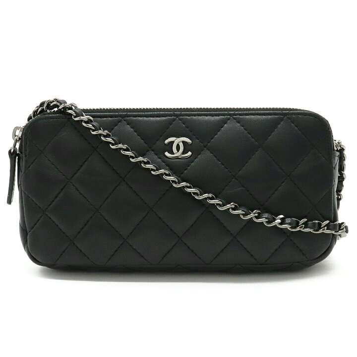 楽天市場】【財布】CHANEL シャネル マトラッセ Wジップチェーン  