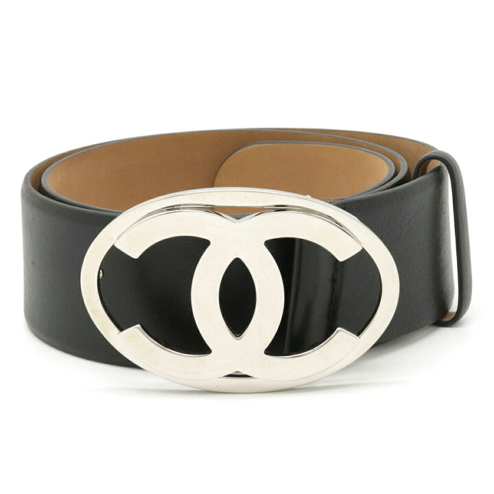 楽天市場】CHANEL シャネル ココマーク ベルト デカバックル レザー  