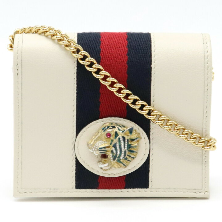 楽天市場】【財布】GUCCI グッチ ラジャ チェーン コンパクト  
