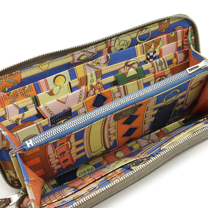 楽天市場】【財布】HERMES エルメス アザップロング シルクイン 