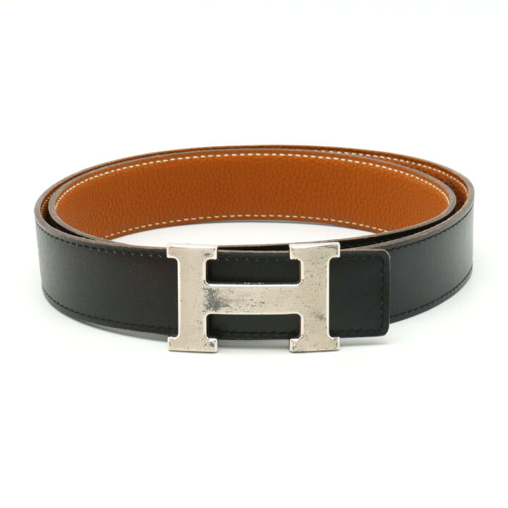 楽天市場】【アパレル】HERMES エルメス Hベルト リバーシブル レザー  