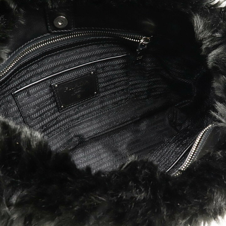 楽天市場】【バッグ】PRADA プラダ エコファー フェイクファー チェン 