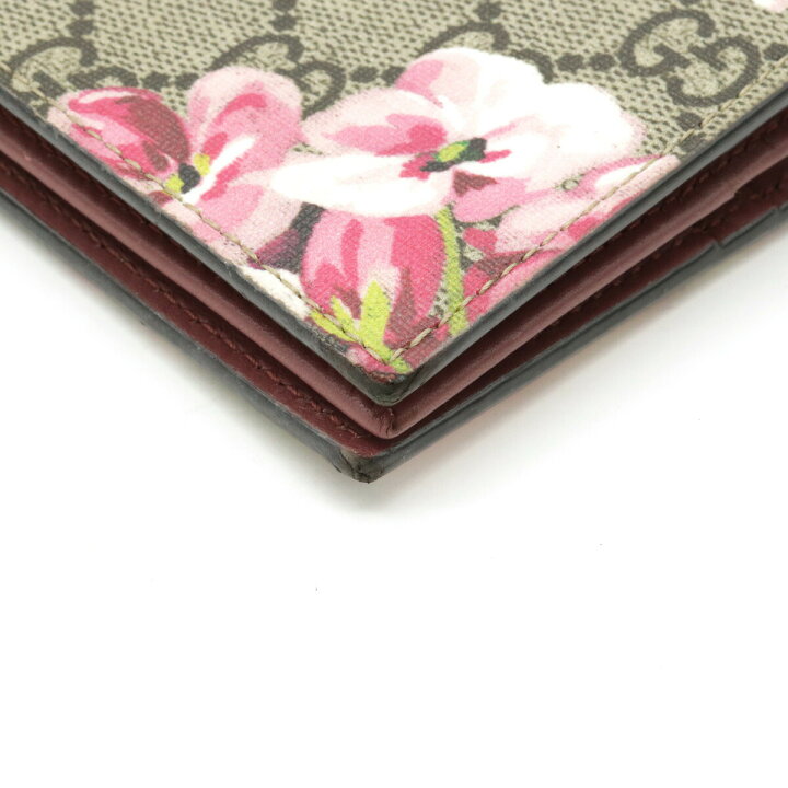 楽天市場】GUCCI グッチ GGブルームス GGスプリーム 花柄 2つ折札入れ  