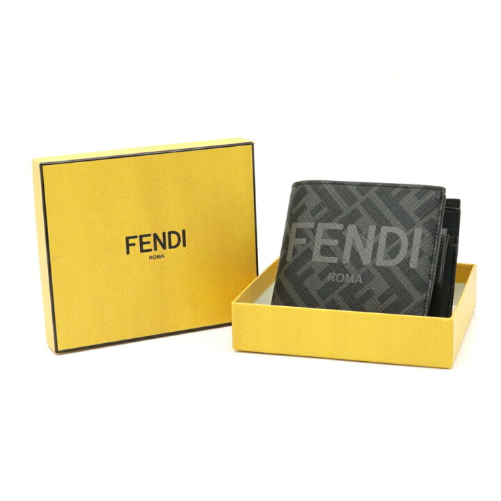 楽天市場】【財布】FENDI フェンディ ズッカ柄 FFロゴ 2つ折財布 二 