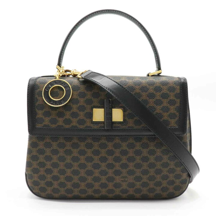 楽天市場】【バッグ】CELINE セリーヌ マカダム柄 ハンドバッグ 2WAY  