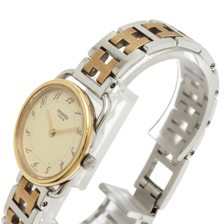 楽天市場】【ウォッチ】HERMES エルメス アルソー クリーム文字盤 SS  