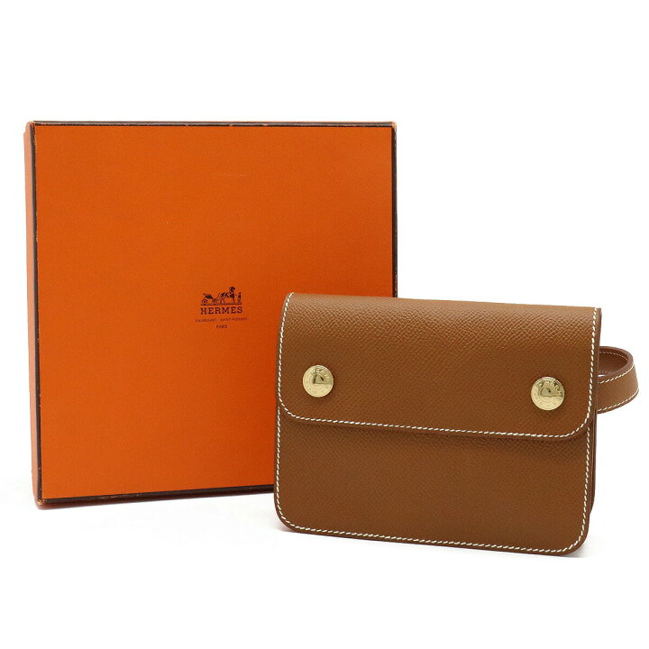 HERMES(エルメス) ウエストポーチ ポシェットグリーン ゴールド 