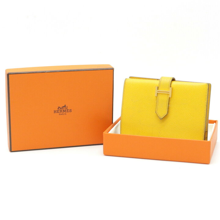 楽天市場】【財布】HERMES エルメス ベアンコンパクト 2つ折り財布 二  