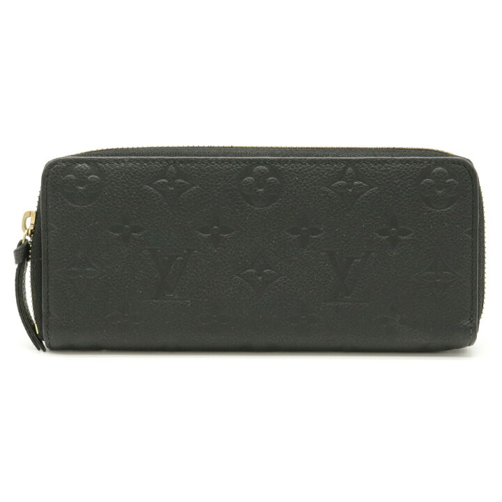 ルイヴィトン 長財布 ポルトフォイユ クレマンス アンプラント 黒 ノワール 