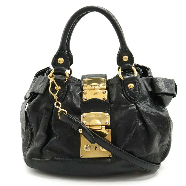 楽天市場】【バッグ】Miu Miu ミュウ ミュウ ミュウミュウ サイド  