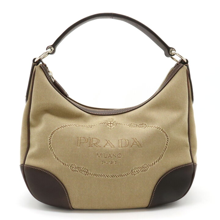 楽天市場】PRADA プラダ ロゴジャガード ハンドバッグ ワンショルダー 