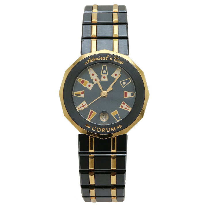 楽天市場】【ウォッチ】CORUM コルム アドミラルズカップ ガンブルー 
