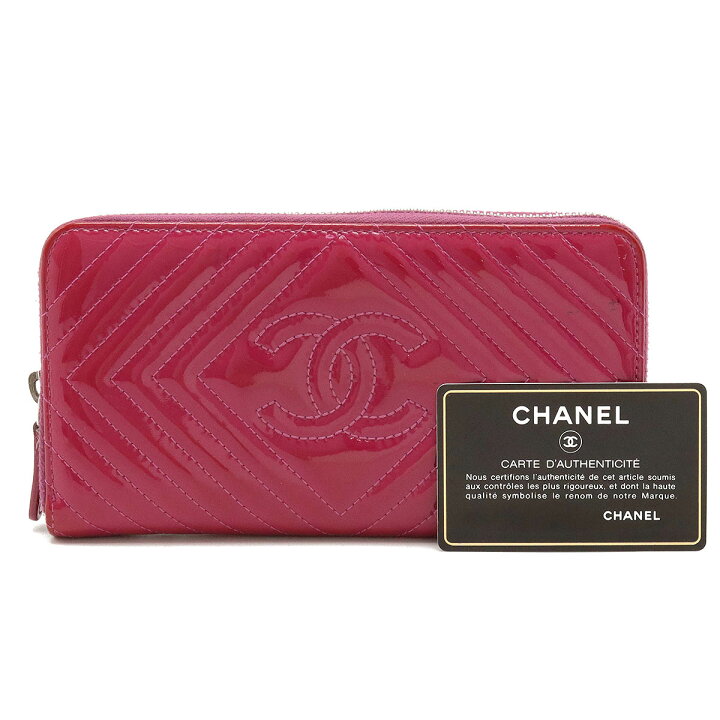 楽天市場】【財布】CHANEL シャネル シェブロン ココマーク ラウンド  