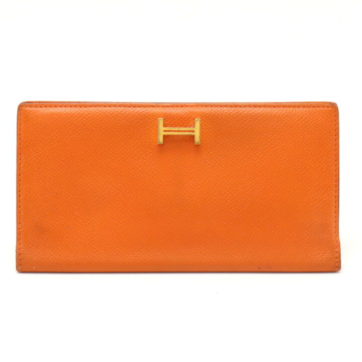 楽天市場】【財布】HERMES エルメス ベアン クラシック 2つ折長財布 二 