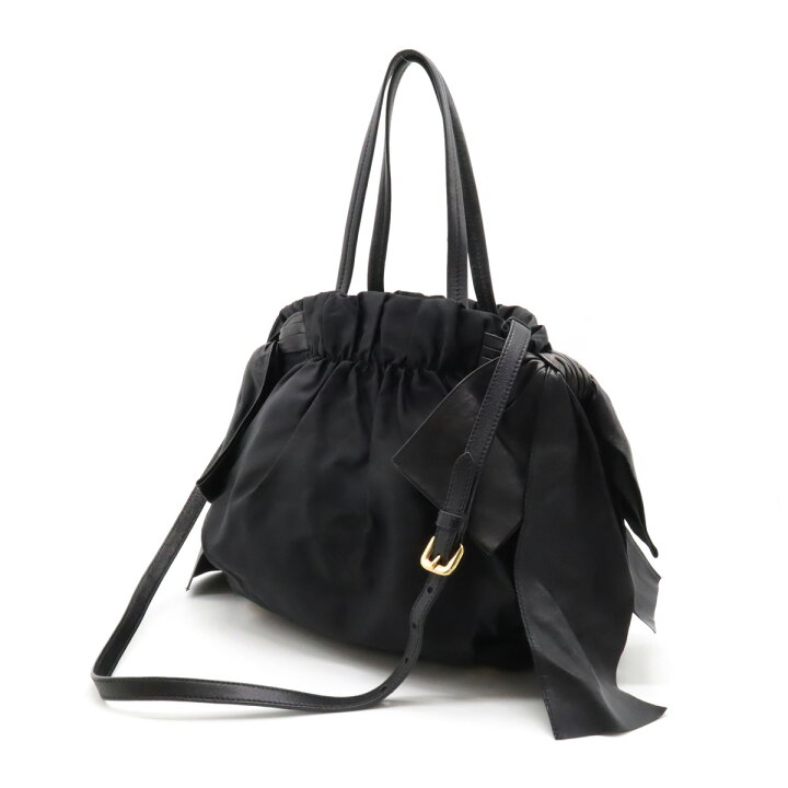 楽天市場】【バッグ】PRADA プラダ サイドリボン ハンドバッグ 2WAY 