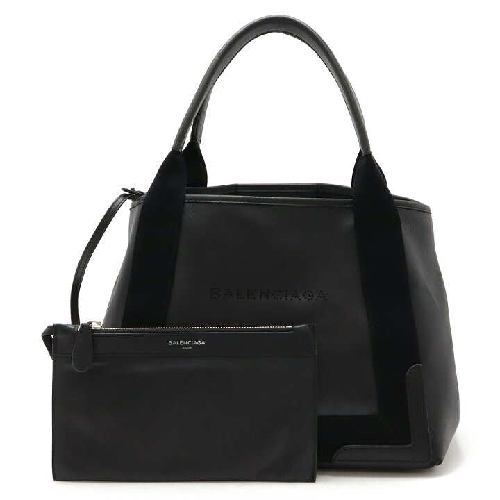 楽天市場】BALENCIAGA バレンシアガ ネイビーカバ S トートバッグ 