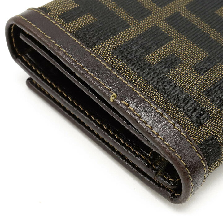 楽天市場】【財布】FENDI フェンディ ズッカ柄 L字ファスナー財布 