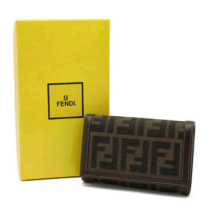 楽天市場】【財布】FENDI フェンディ ズッカ柄 L字ファスナー財布 