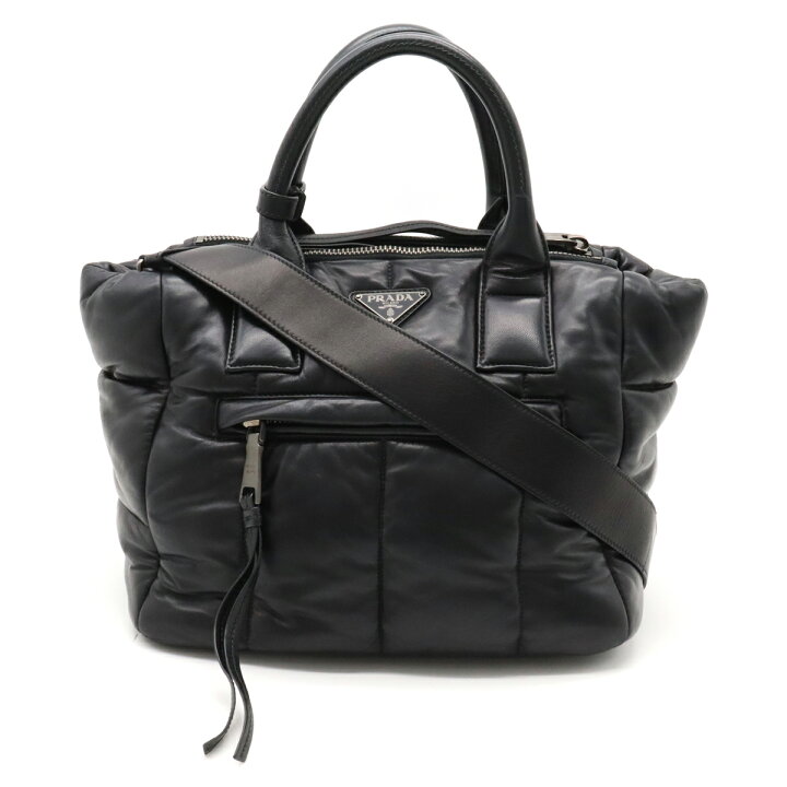 楽天市場】【バッグ】PRADA プラダ ボンバー トートバッグ  
