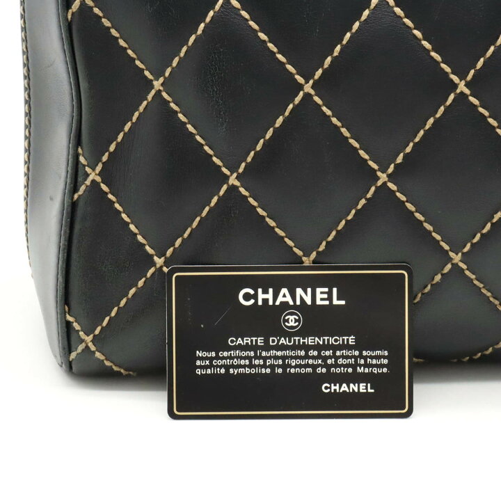 楽天市場】【バッグ】CHANEL シャネル ワイルドステッチ ハンドバッグ  