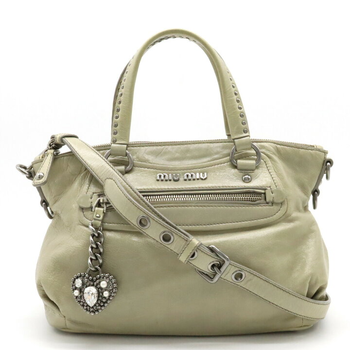 楽天市場】【バッグ】Miu Miu ミュウ ミュウ ミュウミュウ  