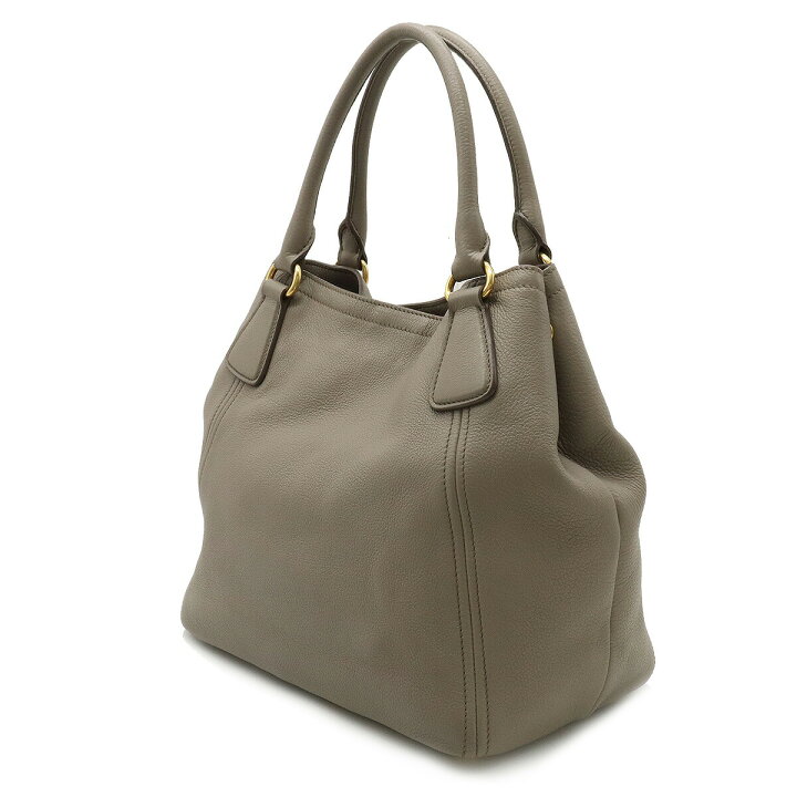 PRADA プラダ VIT.DAINO ダイノ グレージュ ハンドバッグ トート 楽天 