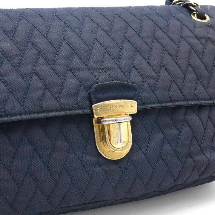 楽天市場】【バッグ】PRADA プラダ キルティング チェーンショルダー  