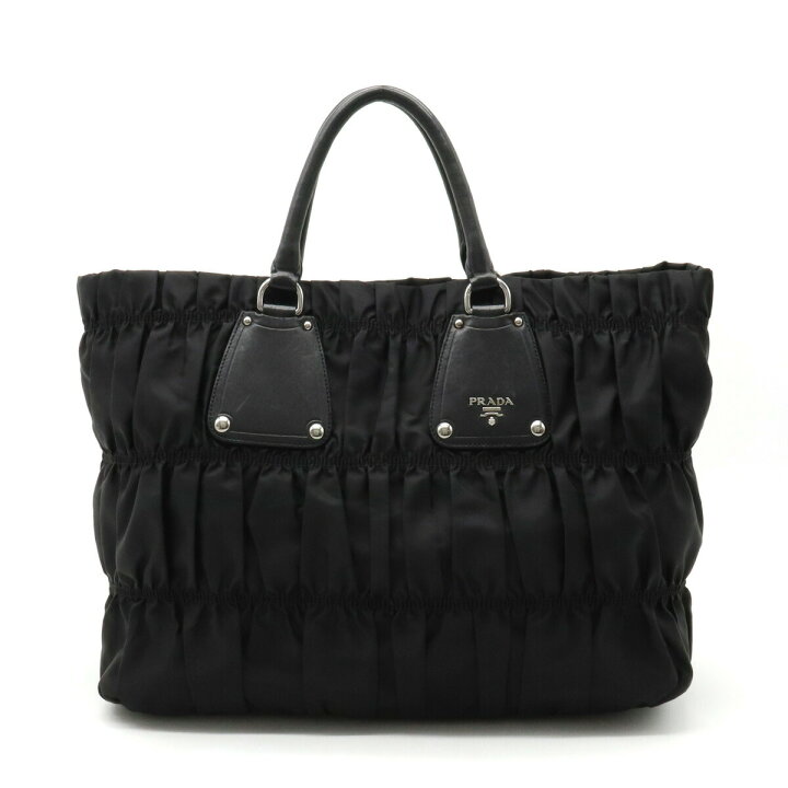 楽天市場】【バッグ】PRADA プラダ ギャザー トートバッグ ラージ  
