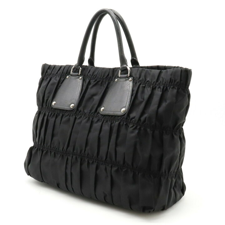 楽天市場】【バッグ】PRADA プラダ ギャザー トートバッグ ラージ  