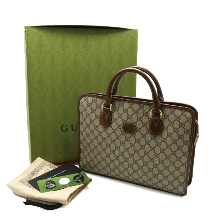 楽天市場】【バッグ】GUCCI グッチ GGスプリーム ビジネスバッグ 書類 
