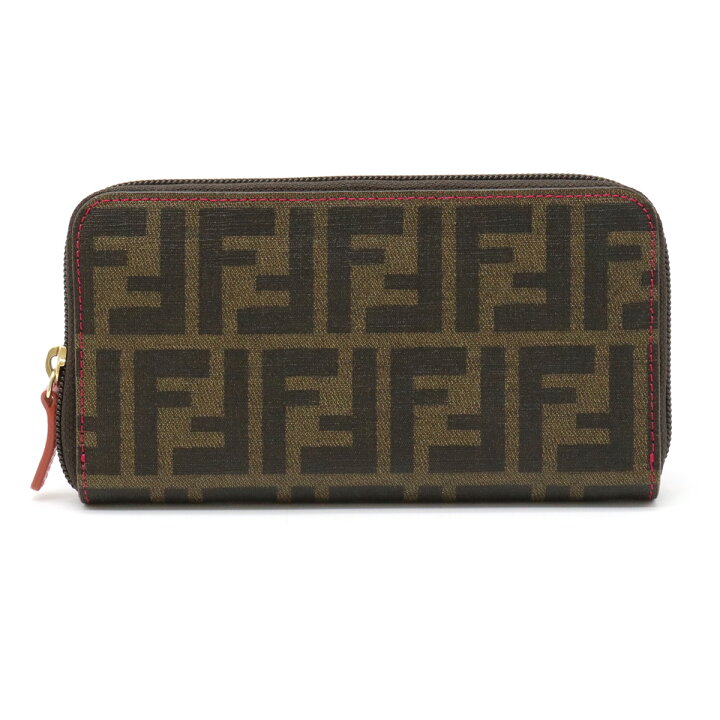 楽天市場】【財布】FENDI フェンディ ズッカ柄 ラウンドファスナー 長