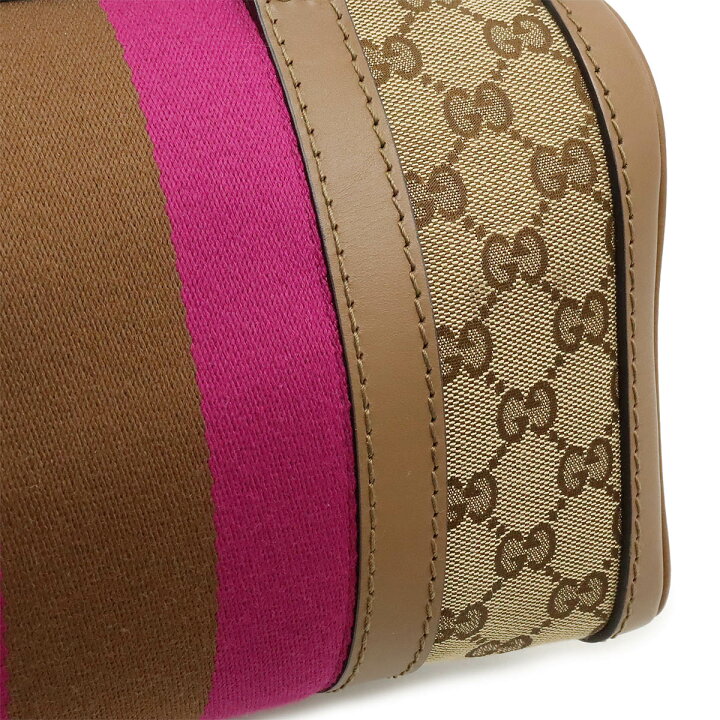楽天市場】GUCCI グッチ GGキャンバス シェリーライン ハンドバッグ 