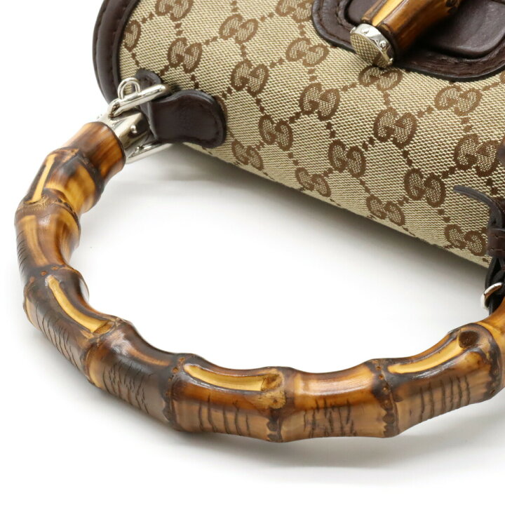 楽天市場】【バッグ】GUCCI グッチ GGキャンバス バンブー タッセル  