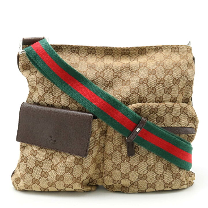 楽天市場】【バッグ】GUCCI グッチ GGキャンバス シェリーライン 