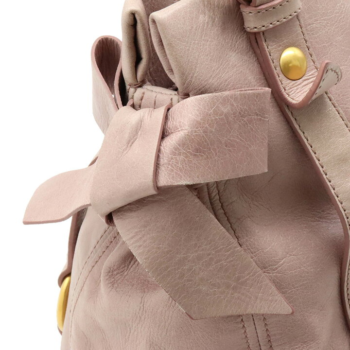 楽天市場】【バッグ】Miu Miu ミュウ ミュウ ミュウミュウ リボン 