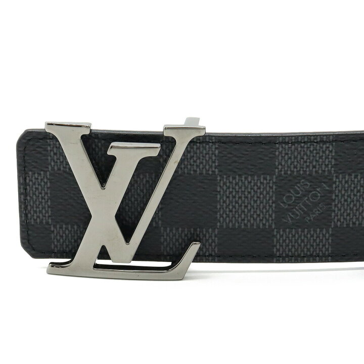 LOUIS VUITTON ルイ・ヴィトン ベルト ダミエ グラフィット グレー  