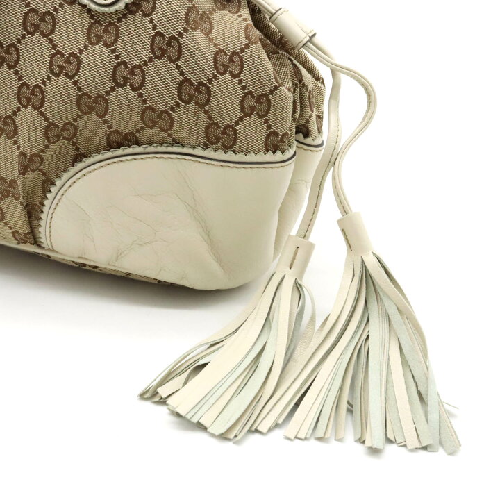 楽天市場】【バッグ】GUCCI グッチ GGキャンバス クレスト フリンジ  