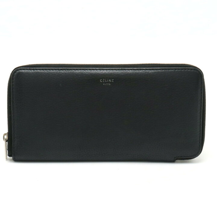 楽天市場】【財布】CELINE セリーヌ ラウンドファスナー 長財布 レザー 