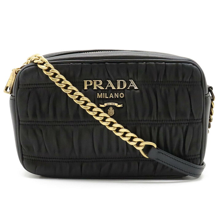 楽天市場】【バッグ】PRADA プラダ ナッパ ゴーフル ギャザー 