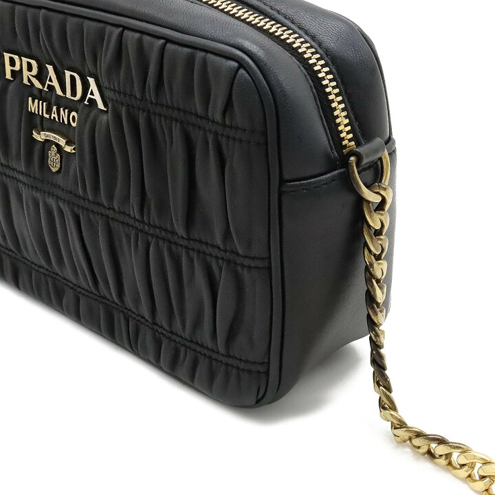 楽天市場】【バッグ】PRADA プラダ ナッパ ゴーフル ギャザー 