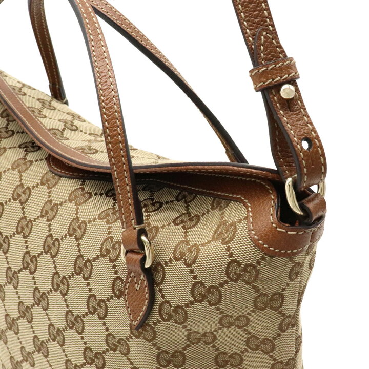 楽天市場】【バッグ】GUCCI グッチ GGキャンバス ブリー ハンドバッグ  