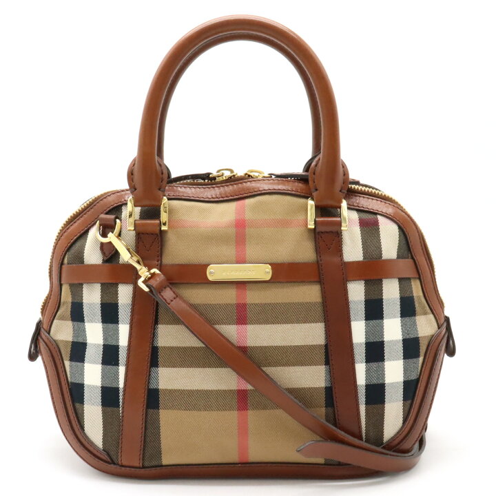 楽天市場】【バッグ】BURBERRY バーバリー ノバチェック ハンドバッグ